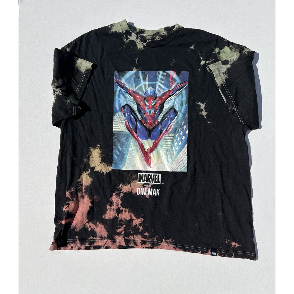 Marvel x Dim Mak Collab Spiderman Venom Shirt Size XL‎ TYE DYE